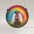 Boxer Rainbow Bridge Stained Glass Effect Suncatcher